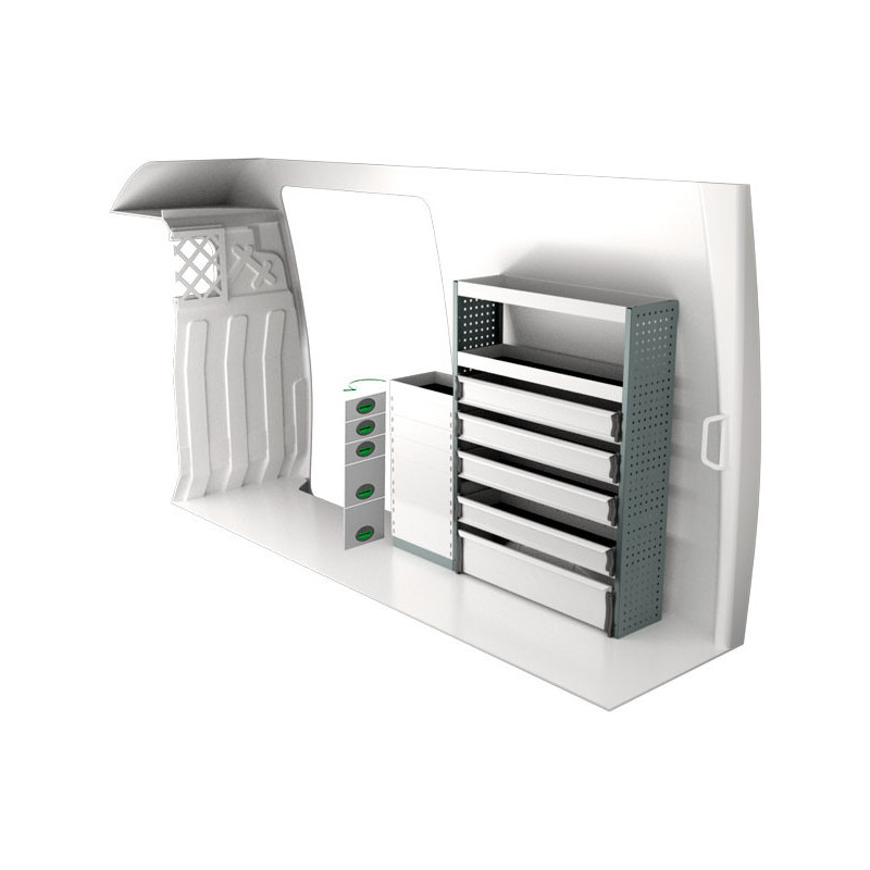 gauche ou droit Iveco Daily L2H2 à partir de Juillet 2014 (L:153 x P:30 x H:144)