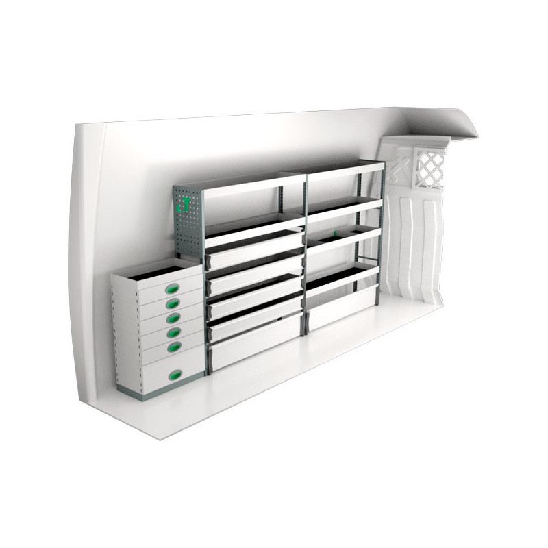 gauche Iveco Daily L3H2 à partir de Juillet 2014 (L:305 x P:30 x H:144)