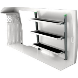 gauche ou droit Iveco Daily L3H2 à partir de Juillet 2014 (L:163 x P:47 x H:178)