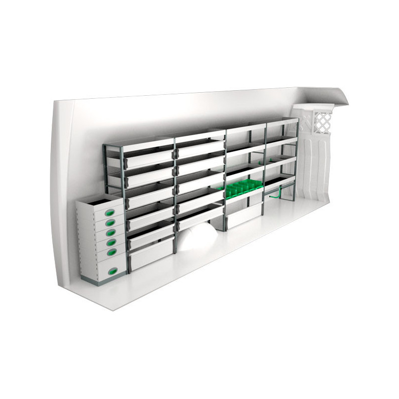 gauche Iveco Daily L4H2 à partir de Juillet 2014 (L:432 x P:30 x H:144)