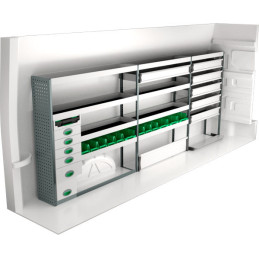 Rangement métallique gauche Man TGE L4H3 à partir de 2017 (L:359 x P:30 x H:144)