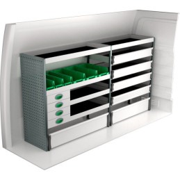 Rangement métallique 2270x300x1220 - Position gauche Rangement métallique 2270x300x1220 - Position gauche