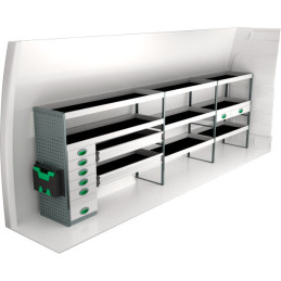 Rangement métallique 3878x470x1220 - Position gauche Rangement métallique 3878x470x1220 - Position gauche