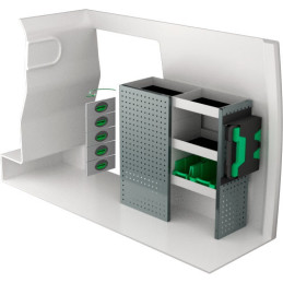 Rangement métallique 984x300x890 - Position droite