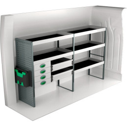 Rangement métallique 2091x470x1220 - Position gauche