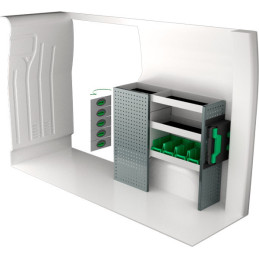 Rangement métallique 1108x300x1000 - Position droite Rangement métallique 1108x300x1000 - Position droite