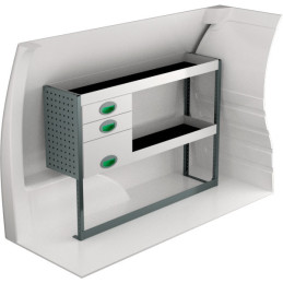 Rangement métallique 1241x300x890 - Position gauche