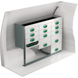 Rangement métallique 1240x300x890 - Position gauche