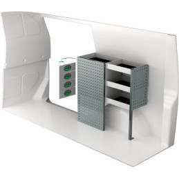 Rangement métallique Gauche ou Droit Volkswagen Transporter T6 L1 à partir de Juin 2015 (L:89 x P:30 x H:89)