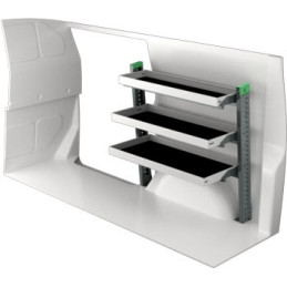 Rangement métallique Gauche ou Droit Volkswagen Transporter T6 L1 à partir de Juin 2015 (L:106 x P:47 x H:110)