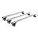 3 Barres de toit Aluminium 128cm Ford Connect