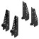 2 paires de butées de chargement 18cm pour barres de toit aluminium