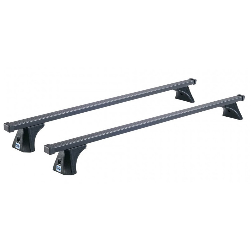 2 Barres de toit Acier Noir 120cm avec tringle intégrée Honda Civic 5 portes (IX)