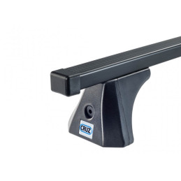 2 Barres de toit Acier Noir 130cm avec tringle intégrée Mazda 3 4 portes (III/BM)