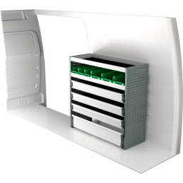 Rangement métallique gauche...