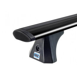 2 Barres de toit Aluminium Noir 118cm Toyota RAV4 5 portes (III/XA30)