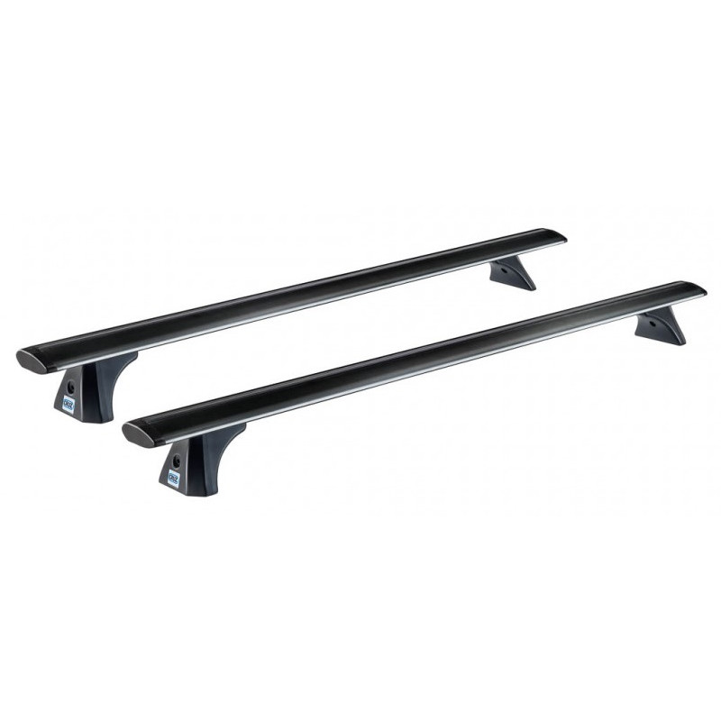 2 Barres de toit Aluminium Noir 118cm Toyota RAV4 5 portes (III/XA30)