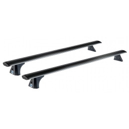 2 Barres de toit Aluminium Noir Texturé 118cm Volkswagen Arteon 5 portes