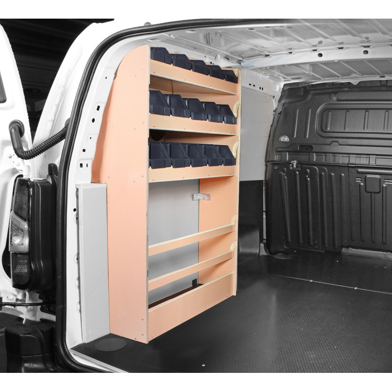 Casier bois avec bacs Ar Gauche Opel Combo L1 à partir de Juillet 2018 (L:66 x P:22 x H:109)