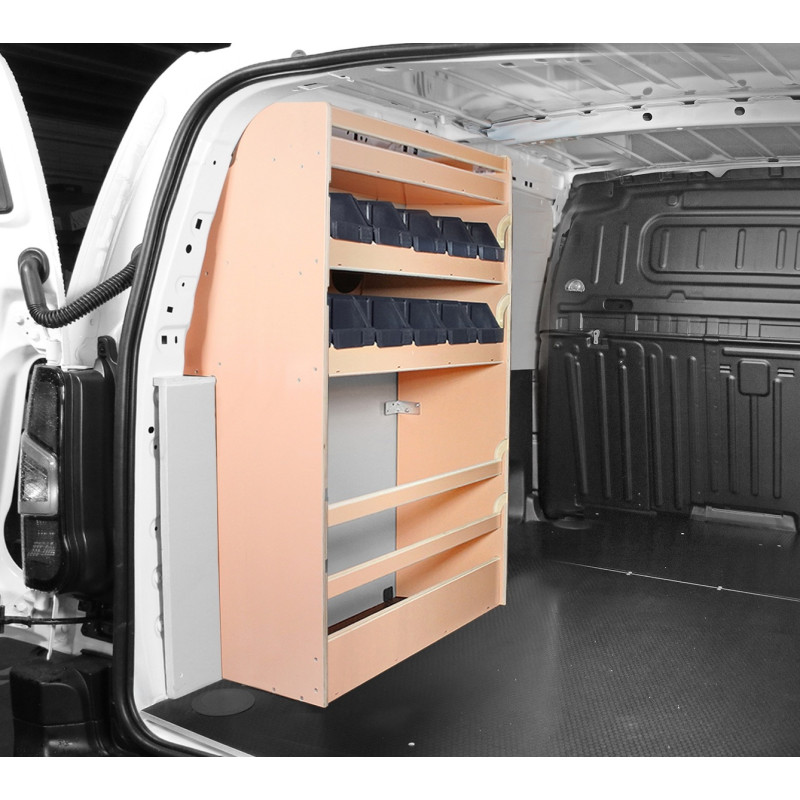 Casier bois avec bacs Ar Gauche Opel Combo L1 à partir de Juillet 2018 (L:66 x P:36 x H:109)