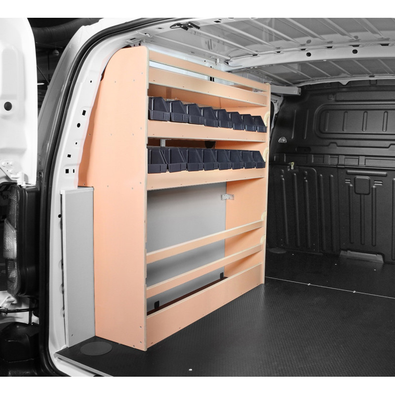 Casier bois avec bacs Ar Gauche Opel Combo L2 à partir de Juillet 2018 (L:103 x P:36 x H:109)