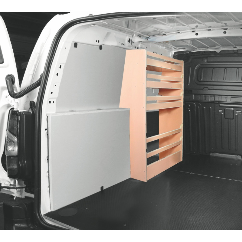 Casier bois sans bacs Av Gauche Opel Combo L2 à partir de Juillet 2018 (L:53 x P:22 x H:109)