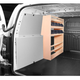 Casier bois avec bacs Av Gauche Fiat Doblo L2 à partir de Juin 2022 (L:53 x P:36 x H:109)
