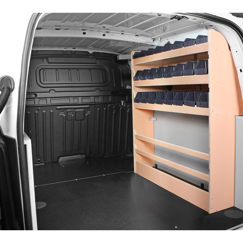 Casier bois avec bacs Ar Droit Fiat Doblo L2 à partir de Juin 2022 (L:103 x P:22 x H:109)