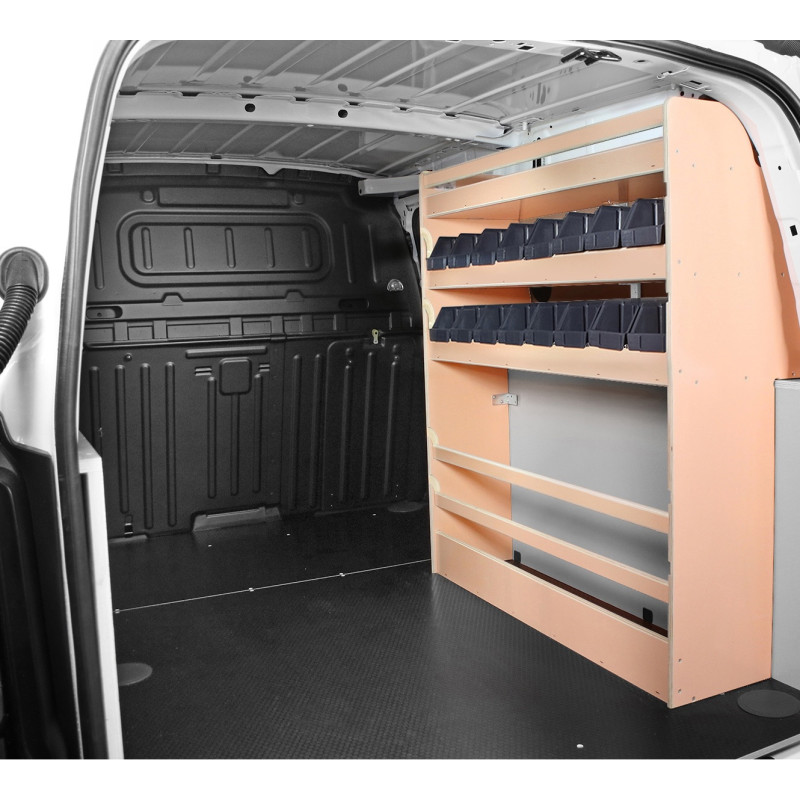 Casier bois avec bacs Ar Droit Fiat Doblo L2 à partir de Juin 2022 (L:103 x P:36 x H:109)