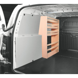 Casier bois sans bacs Av Gauche Fiat Doblo L2 à partir de Juin 2022 (L:53 x P:22 x H:109)