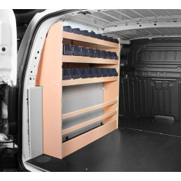 Casier bois avec bacs Ar Gauche Toyota ProAce City L2 à partir de 2020 (L:103 x P:22 x H:109)