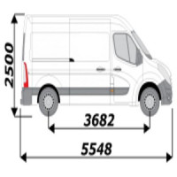 Barres de toit pour utilitaire Nissan NV400 L2H2