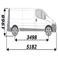 Barres de toit pour utilitaire Nissan Primastar L2H1