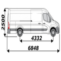 Barres de toit pour utilitaire Opel Movano L4H2