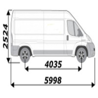 Barres de toit pour utilitaire Peugeot Boxer L3H2