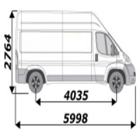 Barres de toit pour utilitaire Peugeot Boxer L3H3