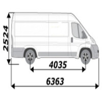 Barres de toit pour utilitaire Peugeot Boxer L4H2