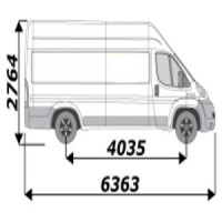 Barres de toit pour utilitaire Peugeot Boxer L4H3