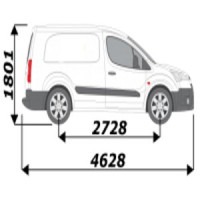 Barres de toit pour utilitaire Peugeot Partner 2 L2H1