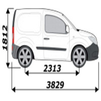 Barres de toit pour utilitaire Renault Kangoo L0