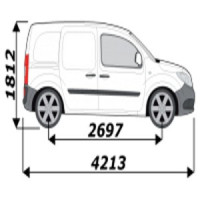 Barres de toit pour utilitaire Renault Kangoo L1