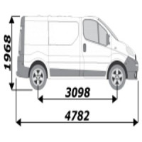 Barres de toit pour utilitaire Renault Trafic L1H1