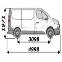 Barres de toit pour utilitaire Renault Trafic L1H1