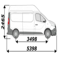 Barres de toit pour utilitaire Renault Trafic L2H2