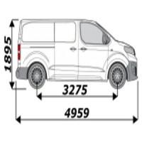 Barres de toit pour utilitaire Toyota Proace L2H1