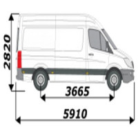 Barres de toit pour utilitaire Volkswagen Crafter L2H2