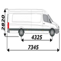 Barres de toit pour utilitaire Volkswagen Crafter L4H2