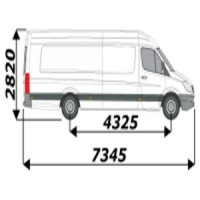 Marchepied pour Mercedes sprinter l4h2