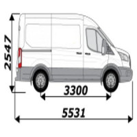 Marchepied pour Ford Transit 2T L2H2