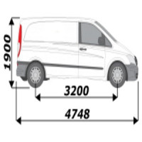 Marchepied pour Mercedes Vito L1H1